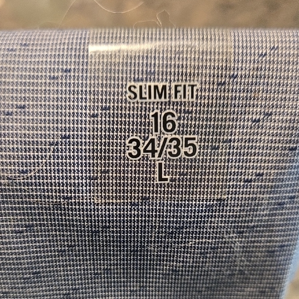 Calvin Klein Men's Steel Blue Dress Shirt - Picture 4 of 7